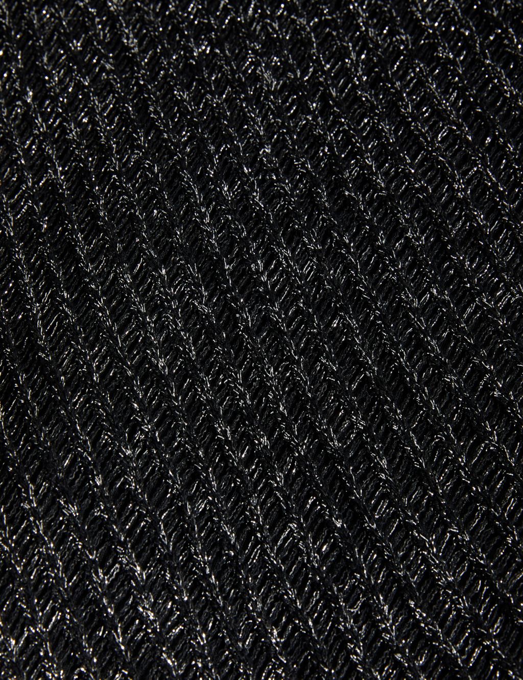 Cotton Rich Metallic Knitted Midi Dress image 6