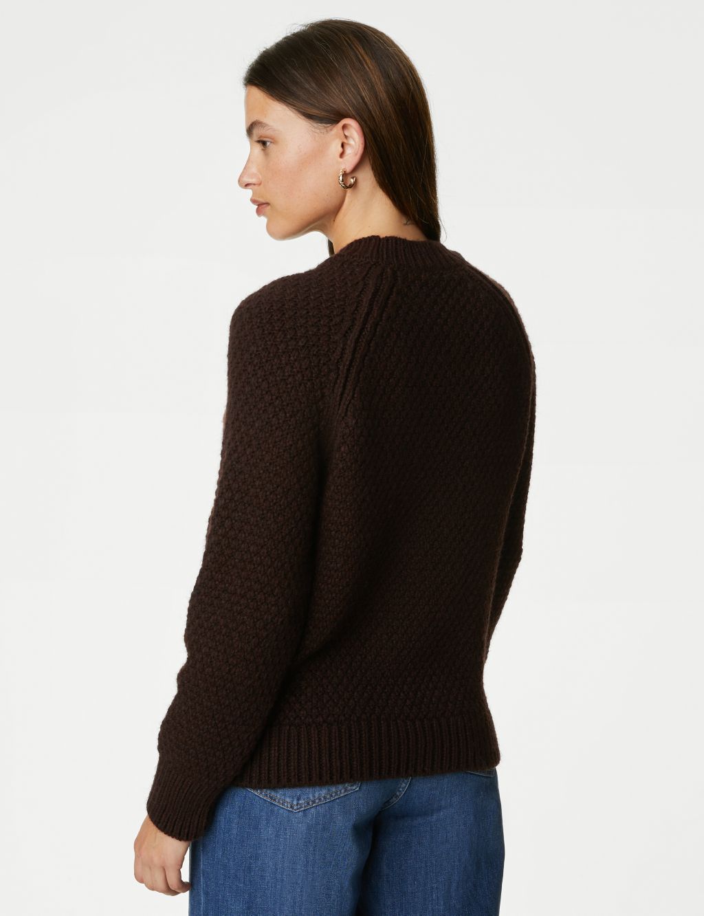 Cable Knit Crew Neck Jumper image 5