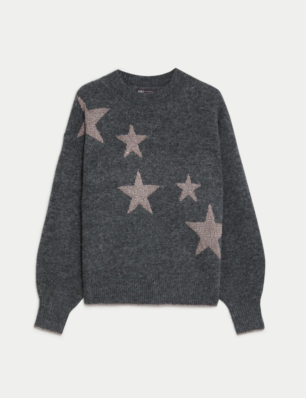Recycled Blend Star Crew Neck Jumper image 2