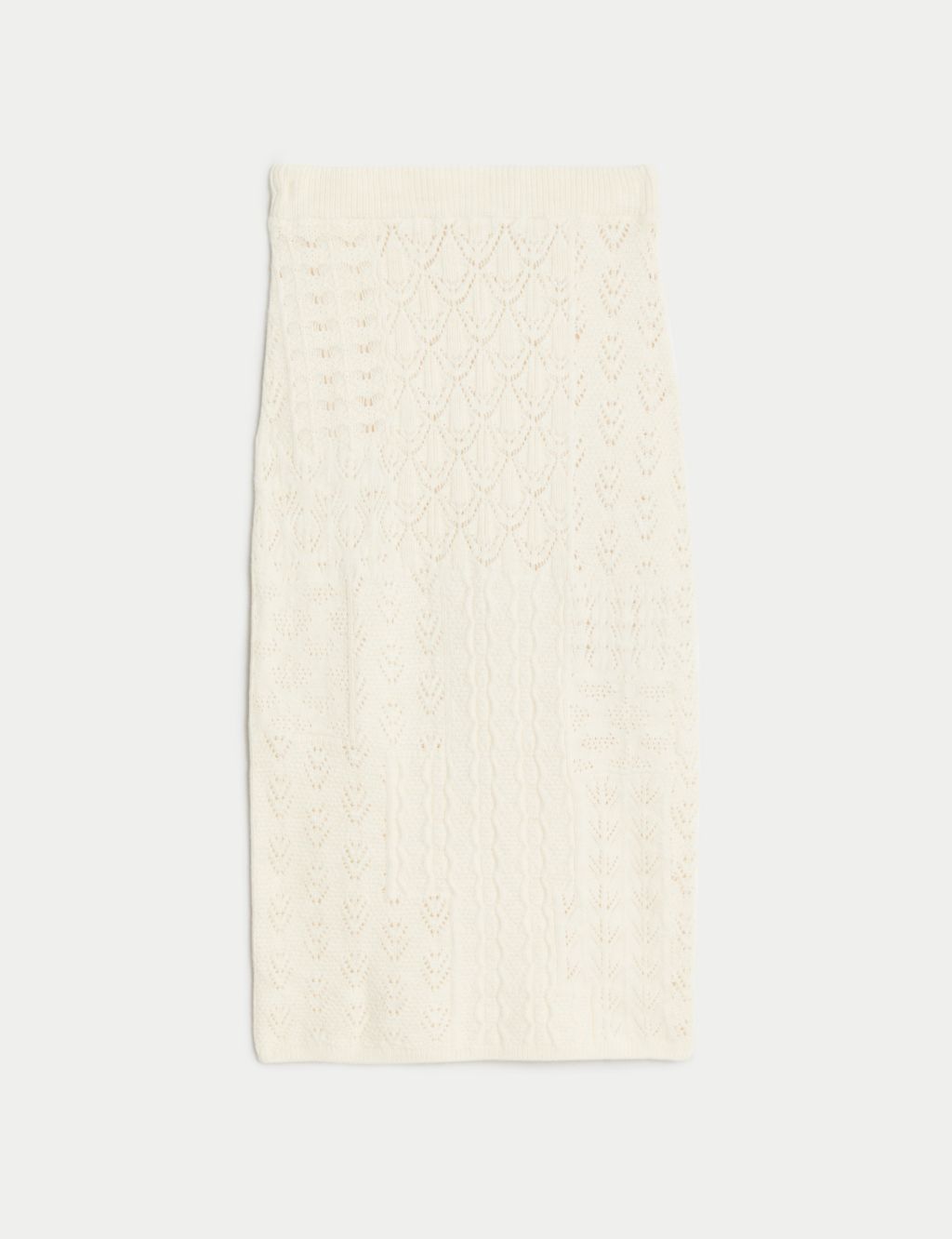 Cotton Rich Knitted Midi Skirt image 2