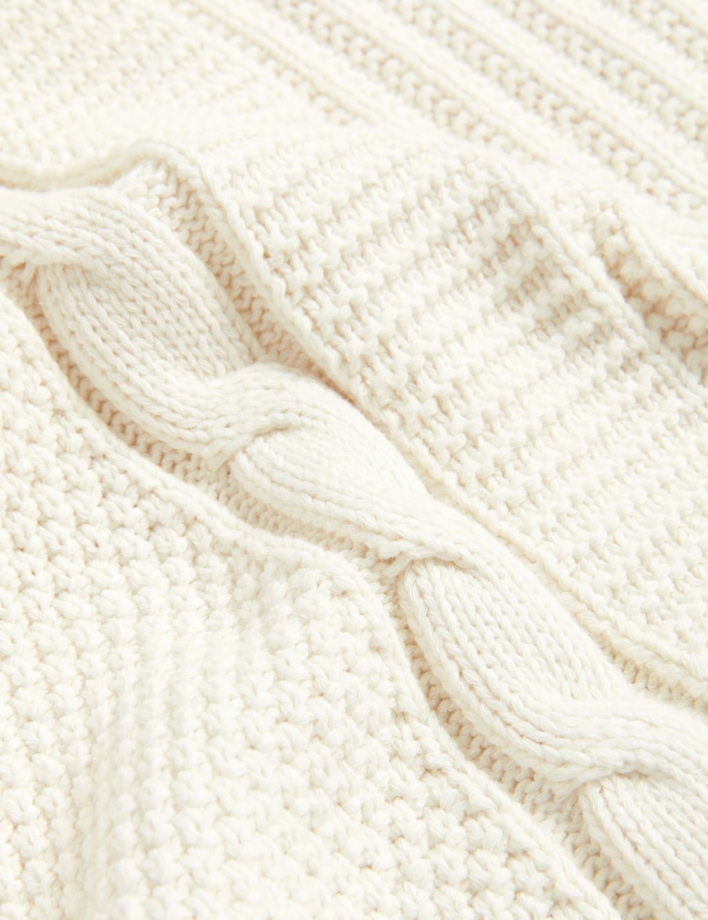 Cotton Rich Textured Crew Neck Jumper image 6