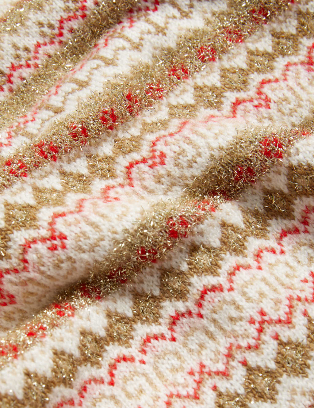 Metallic Fairisle Crew Neck Jumper image 6