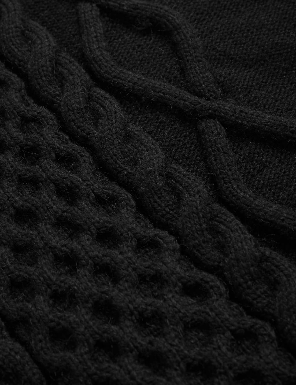 Cable Knit Roll Neck Longline Jumper image 6