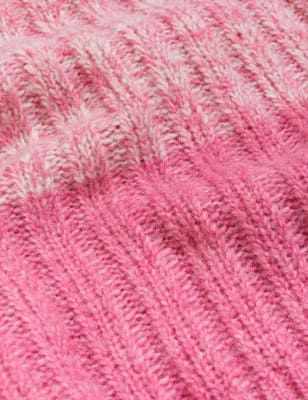 

Womens M&S Collection Recycled Blend Cable Knit Ombre Jumper - Pink Mix, Pink Mix