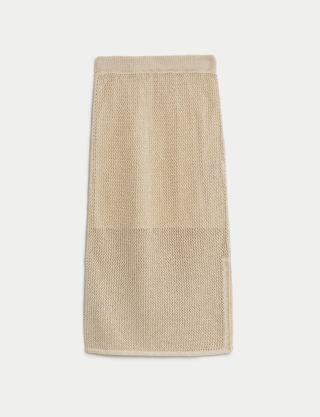 Cotton Blend Sparkly Textured Knitted Skirt image 1