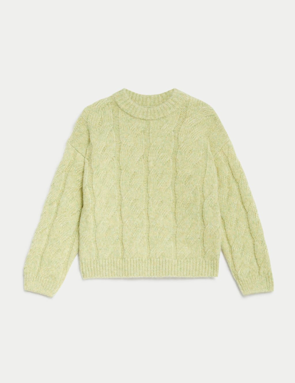 Cable Knit Crew Neck Jumper image 2