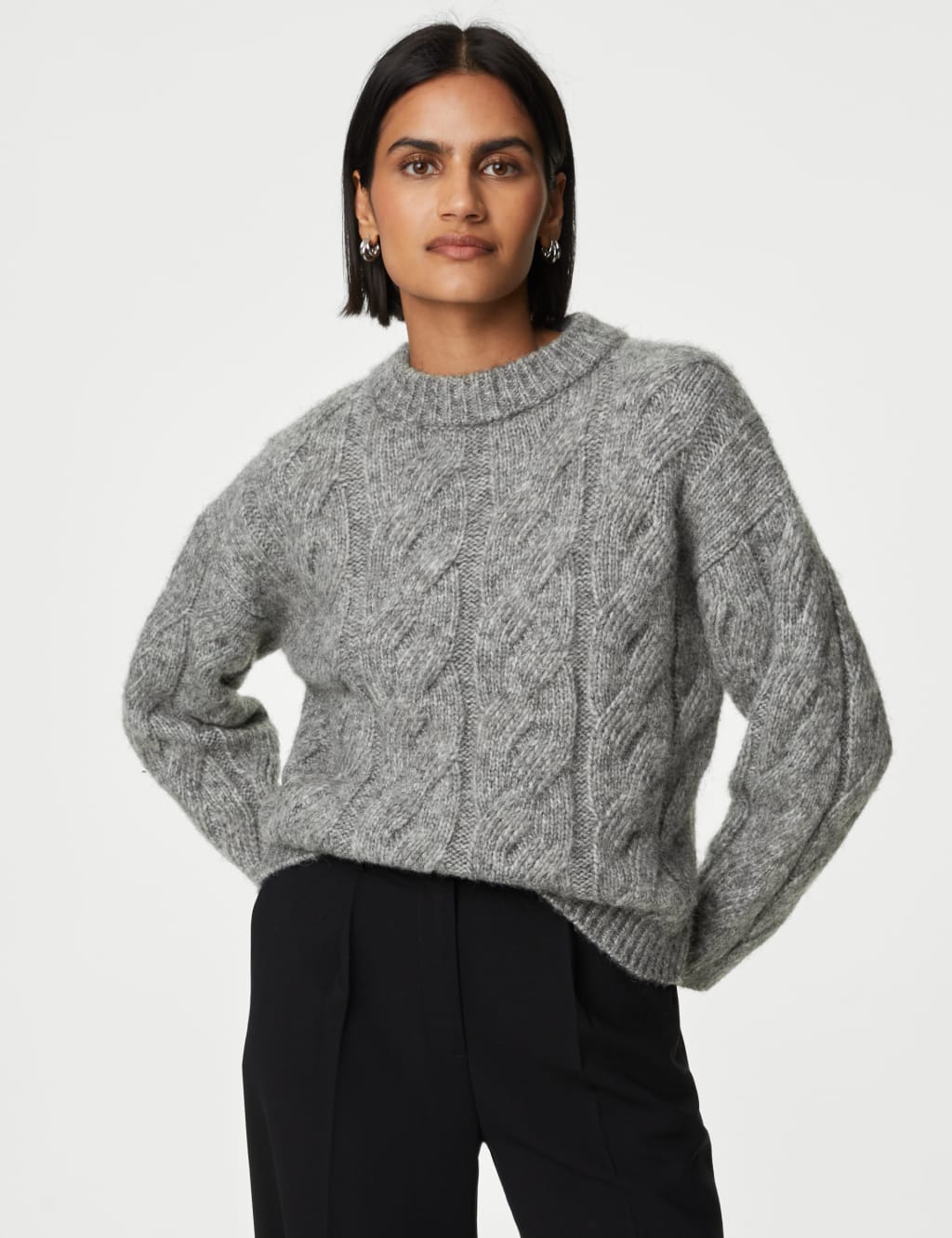 Women's Grey Jumpers M&S
