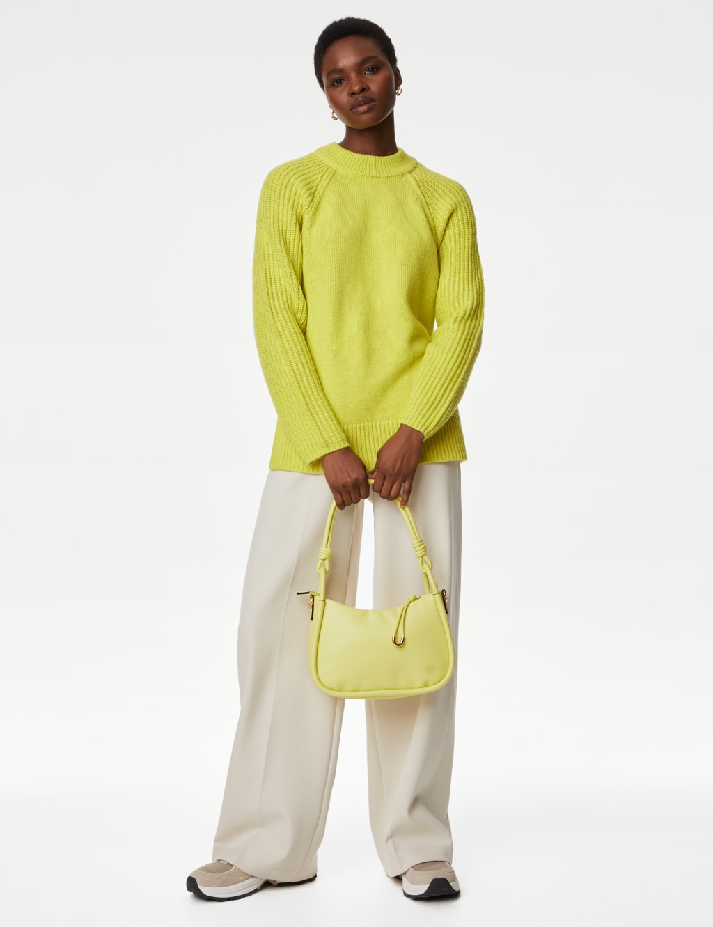 Ribbed Crew Neck Jumper image 1