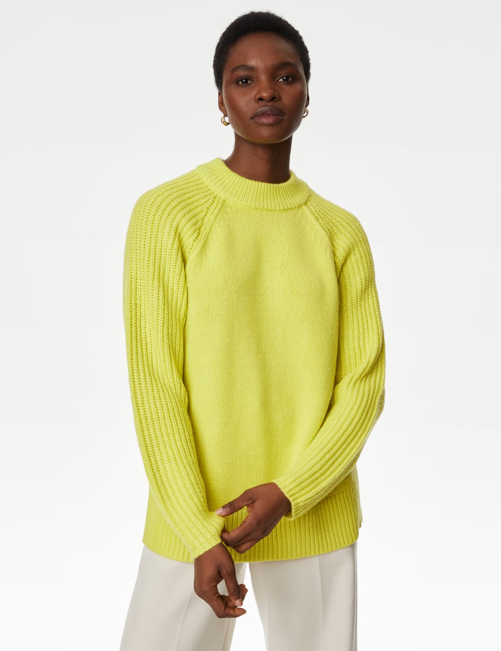 Ribbed Crew Neck Jumper image 3