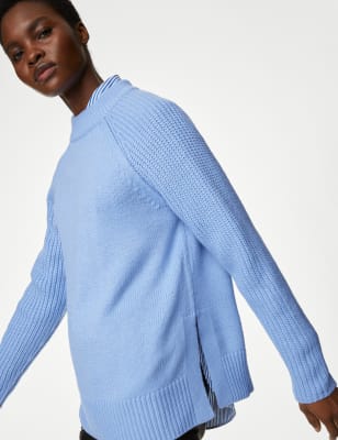 Ribbed Crew Neck Jumper