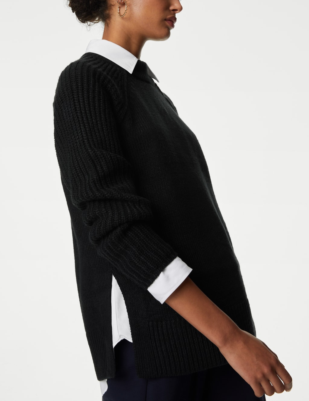 Ribbed Crew Neck Jumper image 3