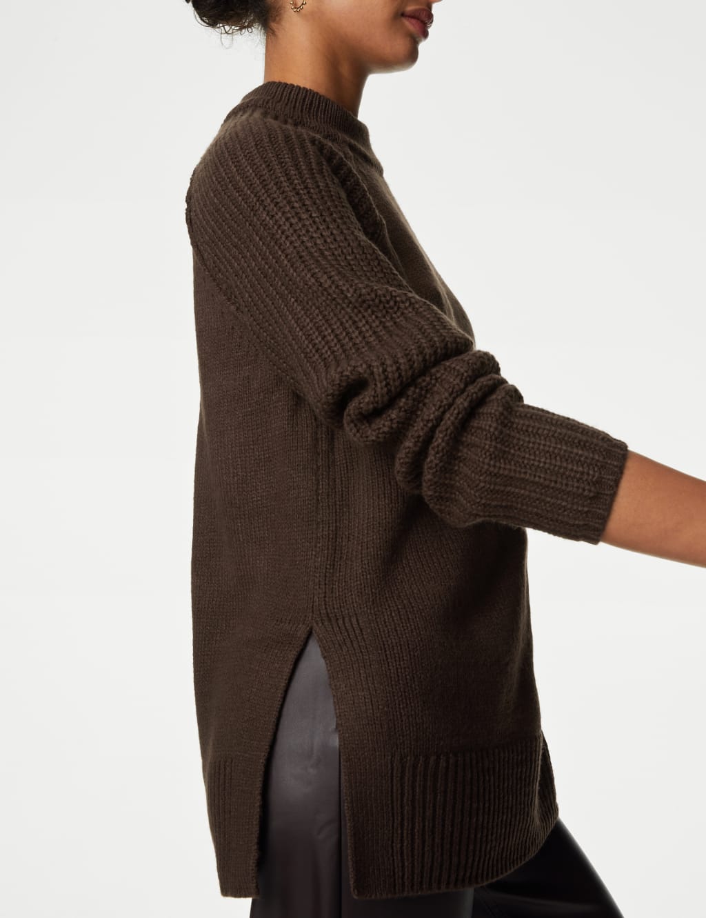 Ribbed Crew Neck Jumper image 3