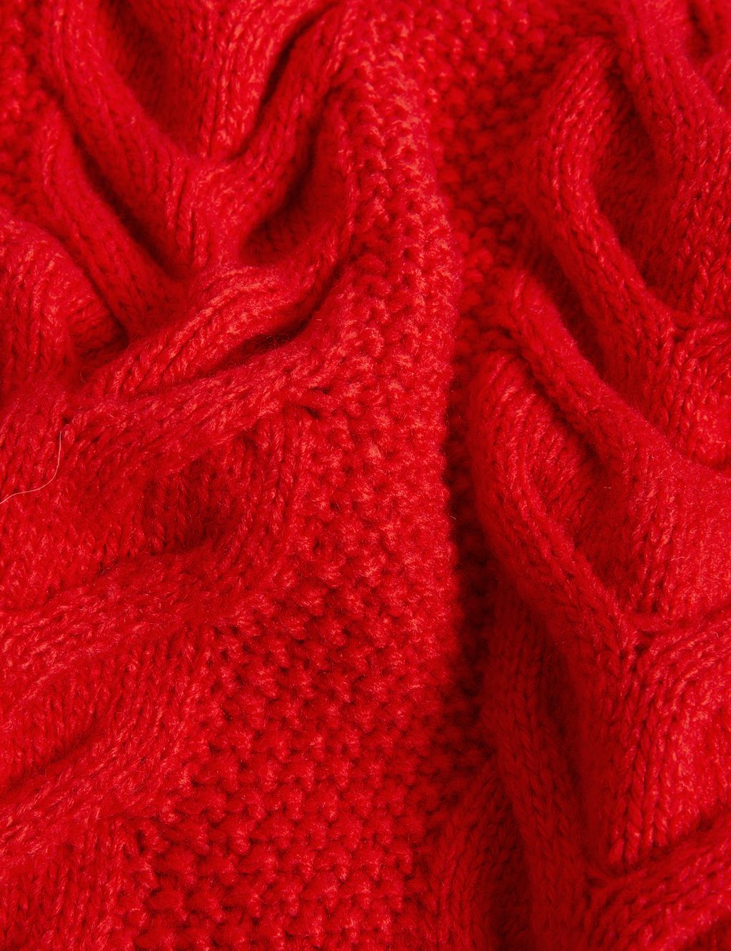 Recycled Blend Cable Knit Roll Neck Jumper image 4