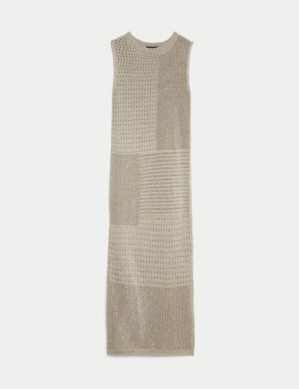Cotton Blend Sparkly Textured Knitted Dress image 1