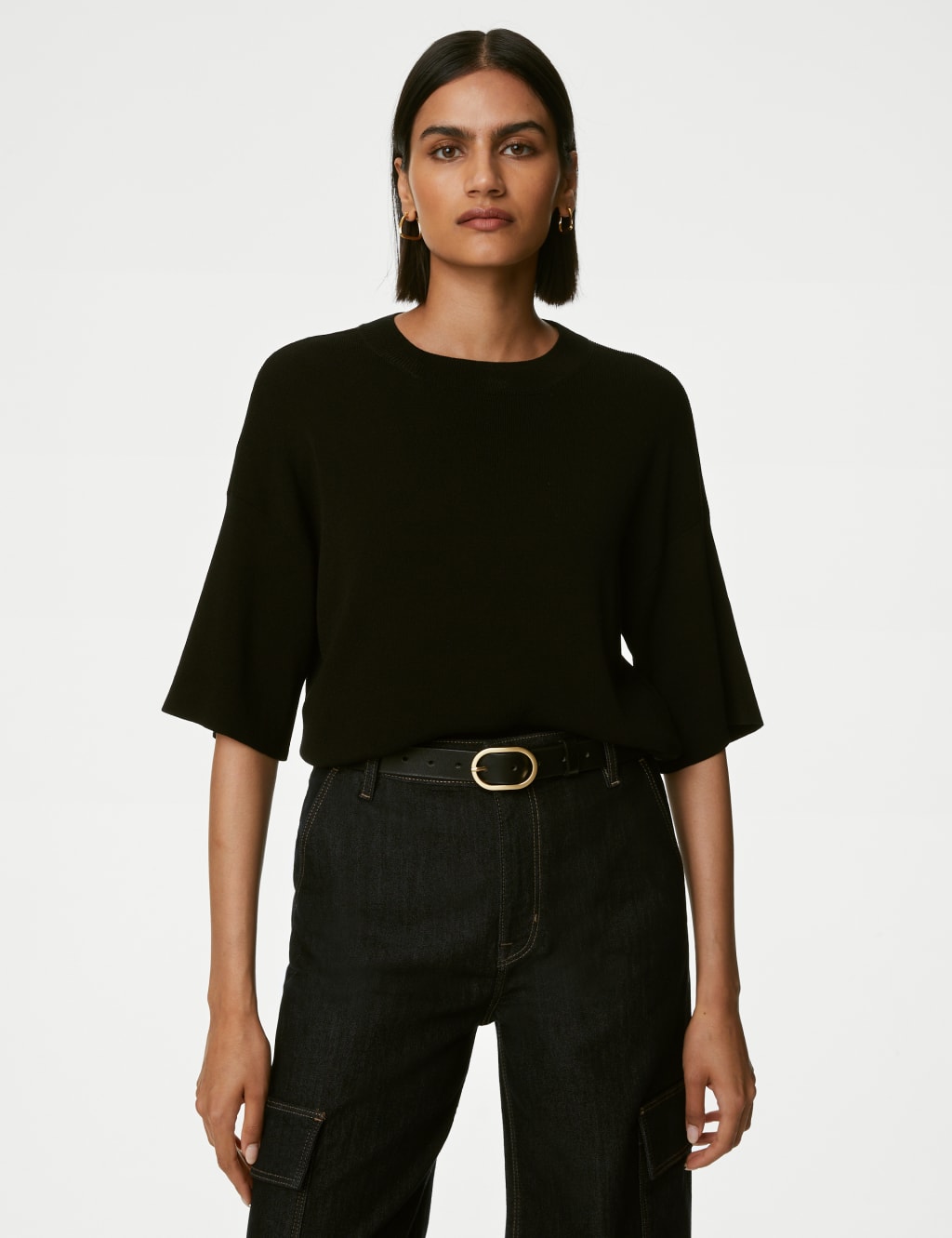 Crew Neck Knitted Top image 4
