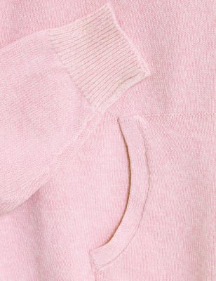 

Womens M&S Collection Cotton Rich Textured Relaxed Hoodie - Cool Pink, Cool Pink