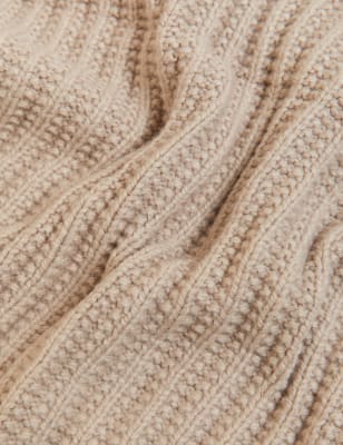 

M&S Collection Jersey de escote en pico acanalado con material recicladoWomens - Sand, Sand