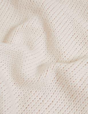 

M&S Collection Cárdigan de escote en pico acanalado con material recicladoWomens - Beige, Beige