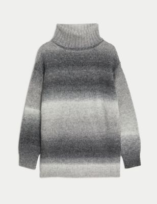 Recycled Blend Ombre Jumper with Wool