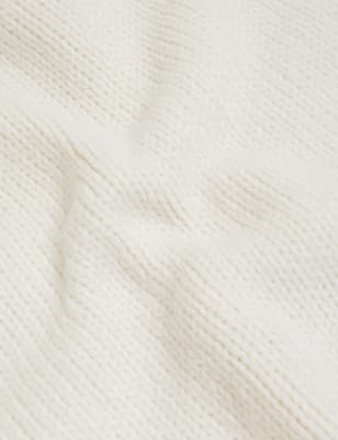 

Womens M&S Collection Recycled Blend Ribbed Crew Neck Jumper - Ivory, Ivory