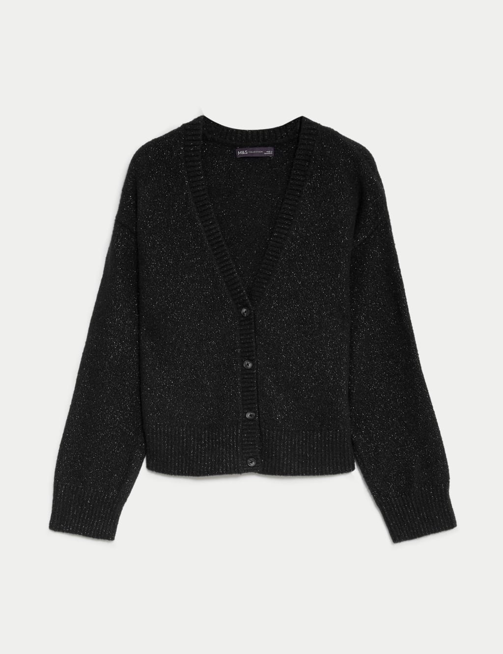 Sparkly V-Neck Button Through Cardigan image 2