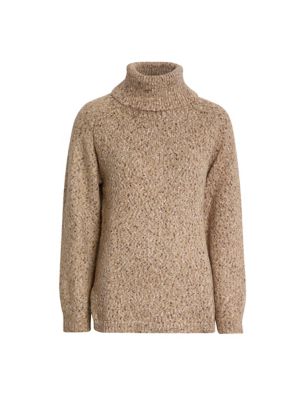 Recycled Blend Textured Roll Neck Jumper