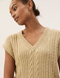 Cotton Rich Knitted Vest