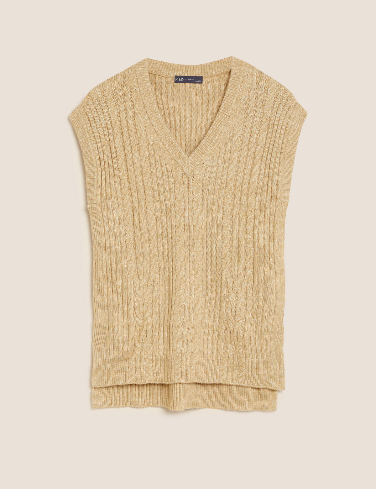 Cotton Rich Knitted Vest