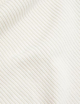 

Womens M&S Collection Cotton Rich Collared Sleeveless Knitted Vest - Light Cream, Light Cream