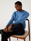 Recycled Blend Textured Crew Neck Jumper