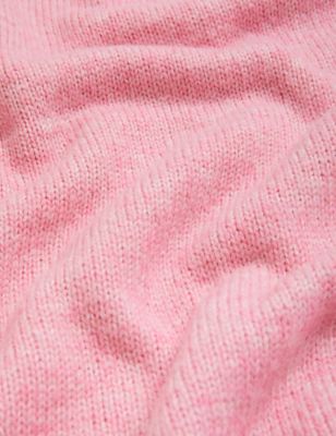 

Womens M&S Collection Recycled Blend Textured Crew Neck Jumper - Petal Pink, Petal Pink