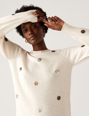 Bee embellished outlet jumper