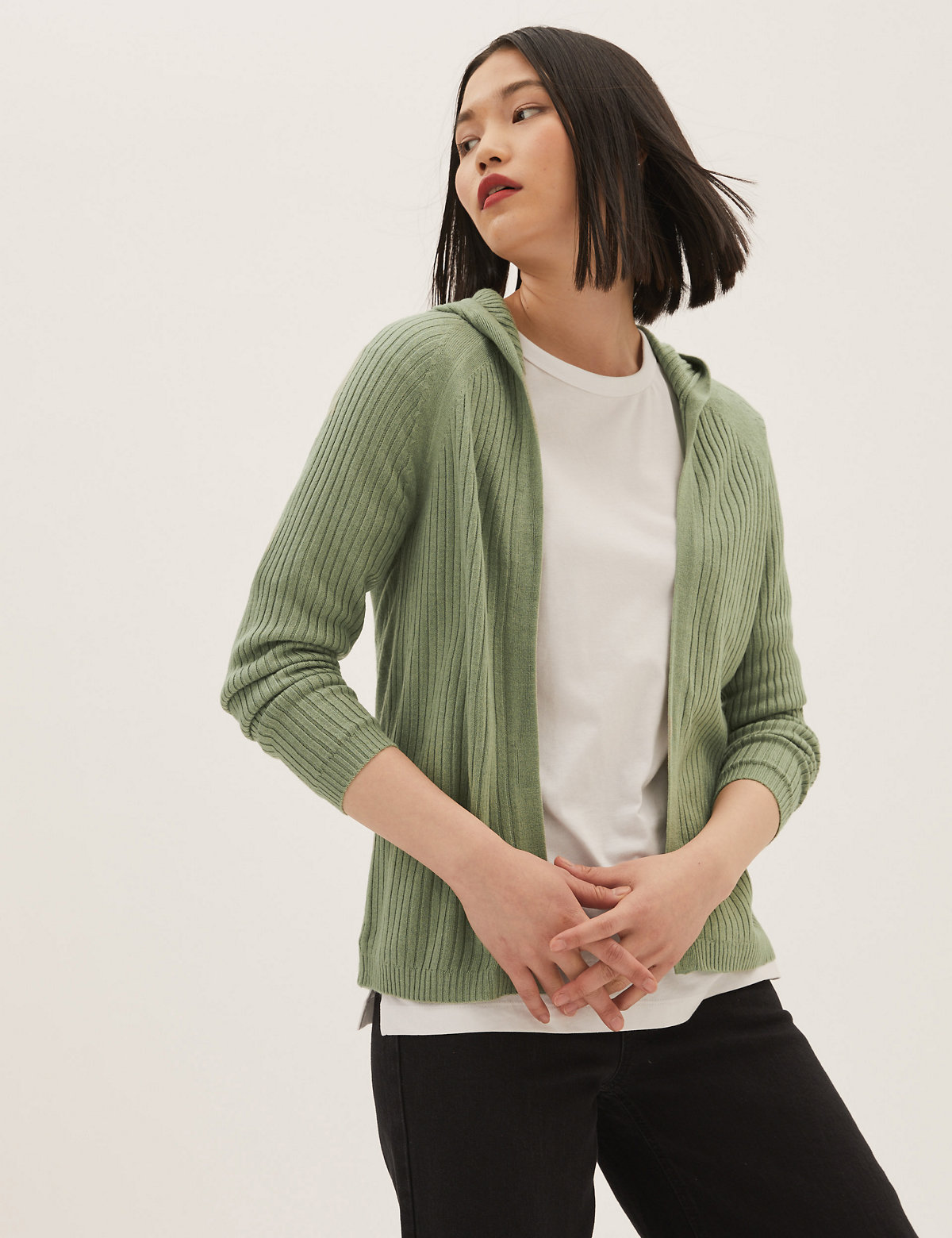 Supersoft Edge to Edge Hooded Cardigan