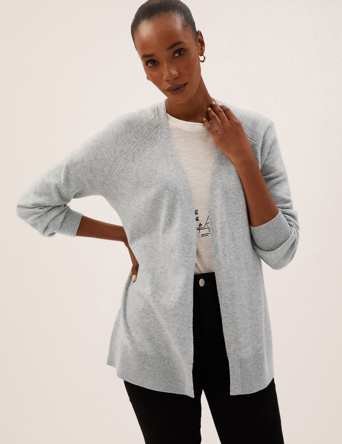 Recycled Blend Relaxed Cardigan