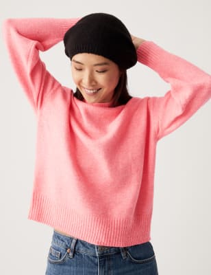 Marks And Spencer Womens M&S Collection Funnel Neck Jumper - Watermelon