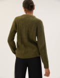 Recycled Blend Textured Crew Neck Jumper