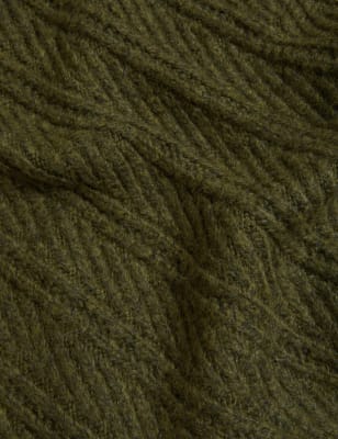 

Womens M&S Collection Pullover aus recyceltem Mischmaterial mit Rundhalsausschnitt und Strukturmuster - Dark Khaki, Dark Khaki