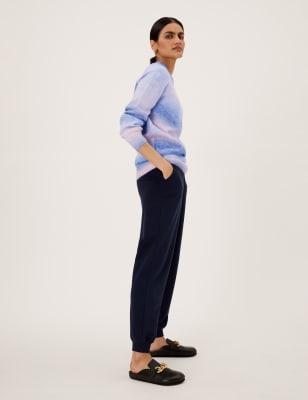 

M&S Collection Jersey de corte largo con escote cerrado en varios tonosWomens - Chambray Mix, Chambray Mix