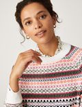 Recycled Blend Fair Isle Relaxed Jumper