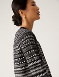 Recycled Blend Fair Isle Relaxed Jumper