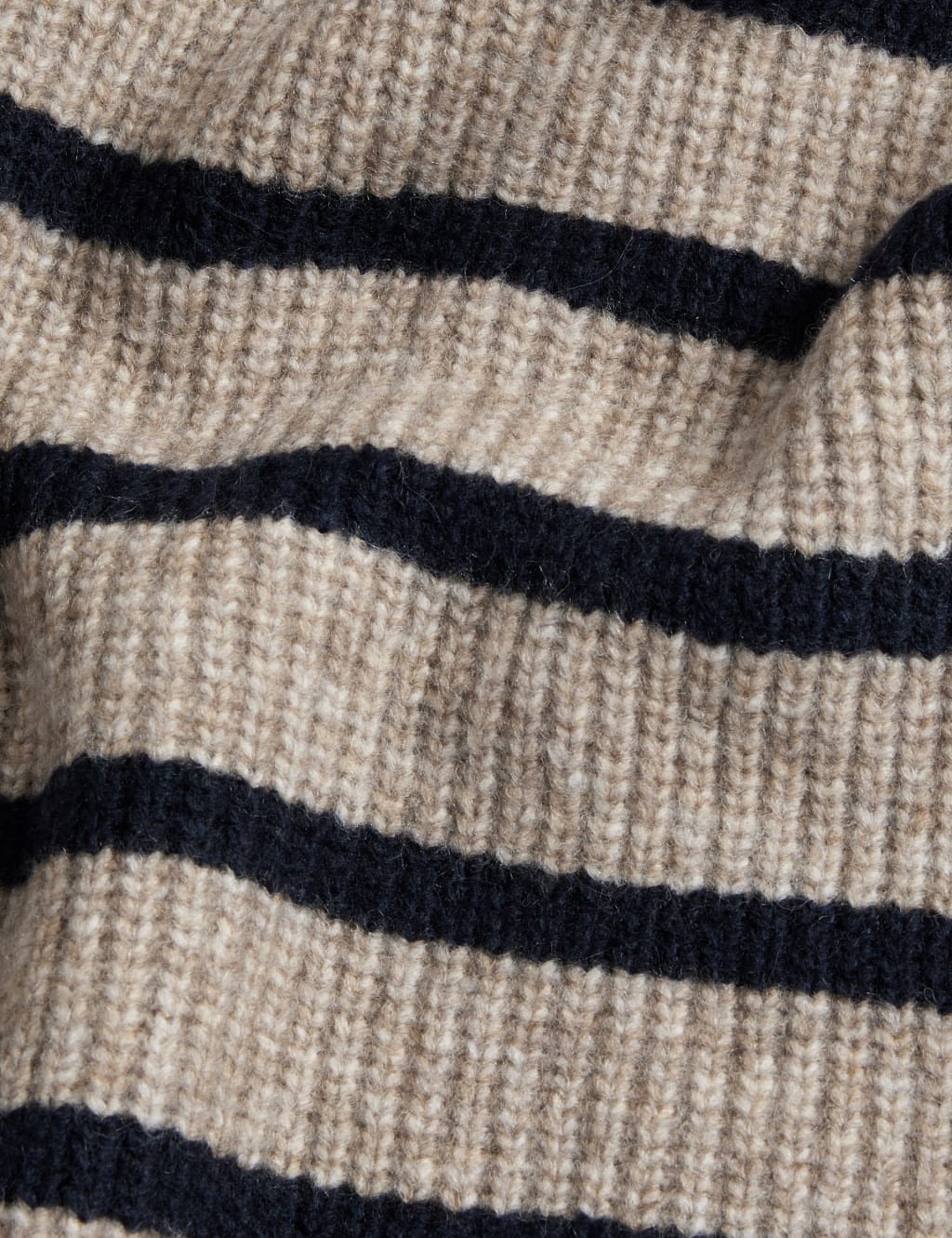 Recycled Blend Striped Roll Neck Jumper image 7