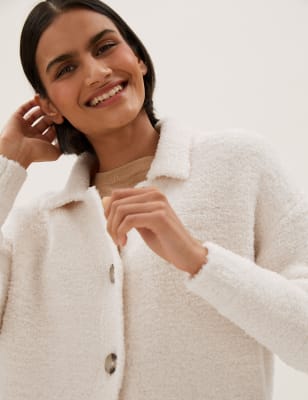 

Womens M&S Collection Textured Cardigan - Light Cream, Light Cream