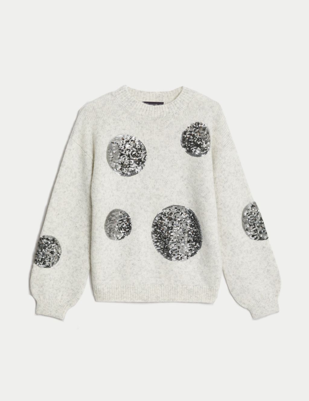Recycled Blend Sequin Spot Print Jumper image 2
