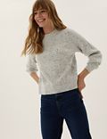 Textured Ribbed Relaxed Jumper