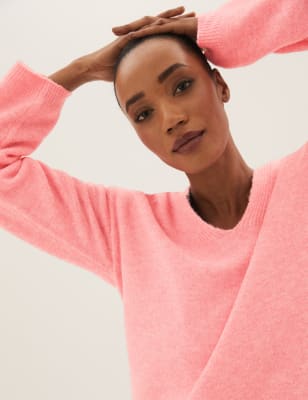 

M&S Collection Jersey largo informal de escote en picoWomens - Petal Pink, Petal Pink
