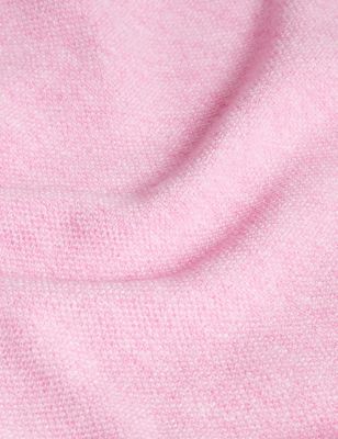 

Womens M&S Collection Textured Funnel Neck Relaxed Jumper - Soft Magenta, Soft Magenta
