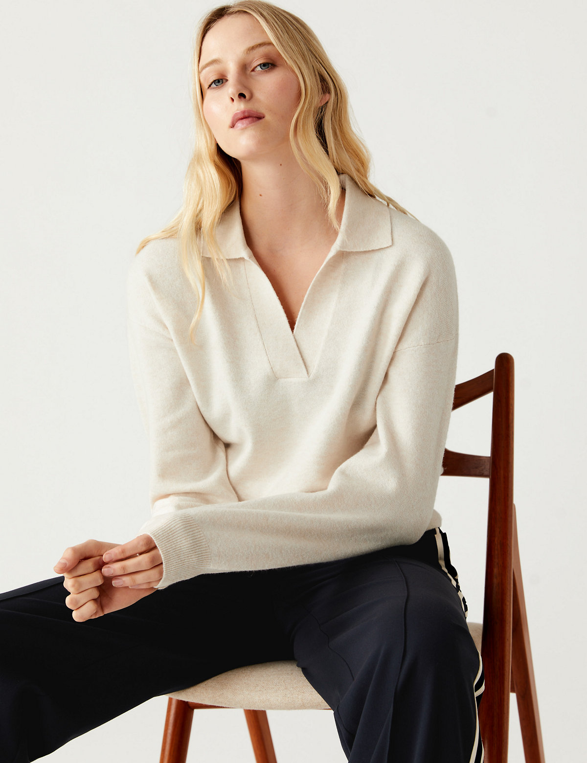 Collared Relaxed Jumper