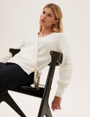 

Womens M&S Collection V-Neck Wrap Jumper - Light Cream, Light Cream