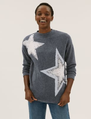 Grey star outlet jumper womens