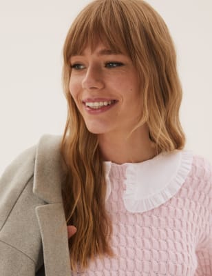 Pink jumper 2024 marks and spencer